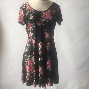 Derek Heart floral skater dress size large